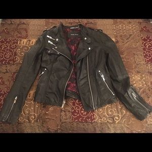 Genuine Leather Jacket Black Rivet